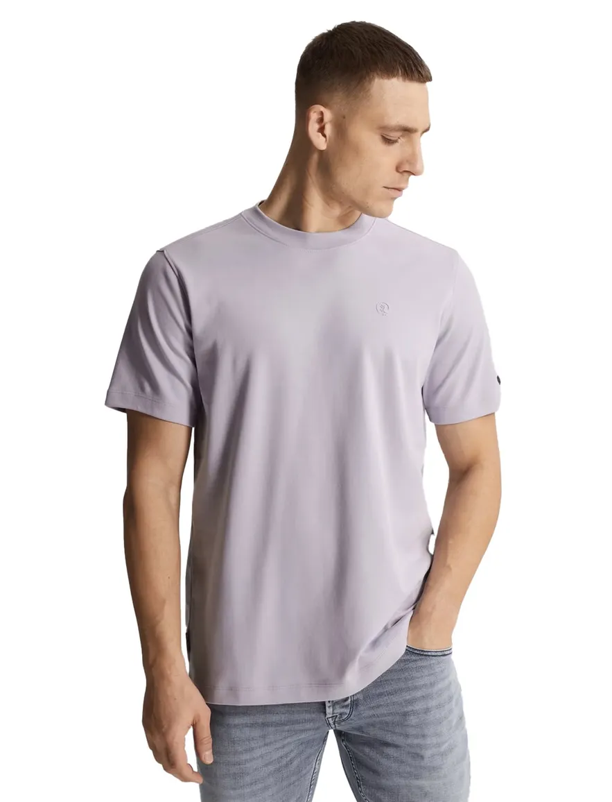 Cast Iron t-shirt paars regular fit