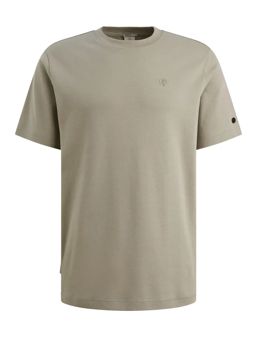 T-shirt Cast Iron groen regular fit