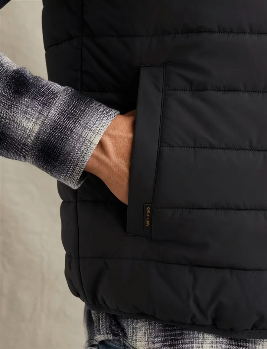 Bodywarmer PME Legend Yetliner donkerblauw golf gestikte schouder