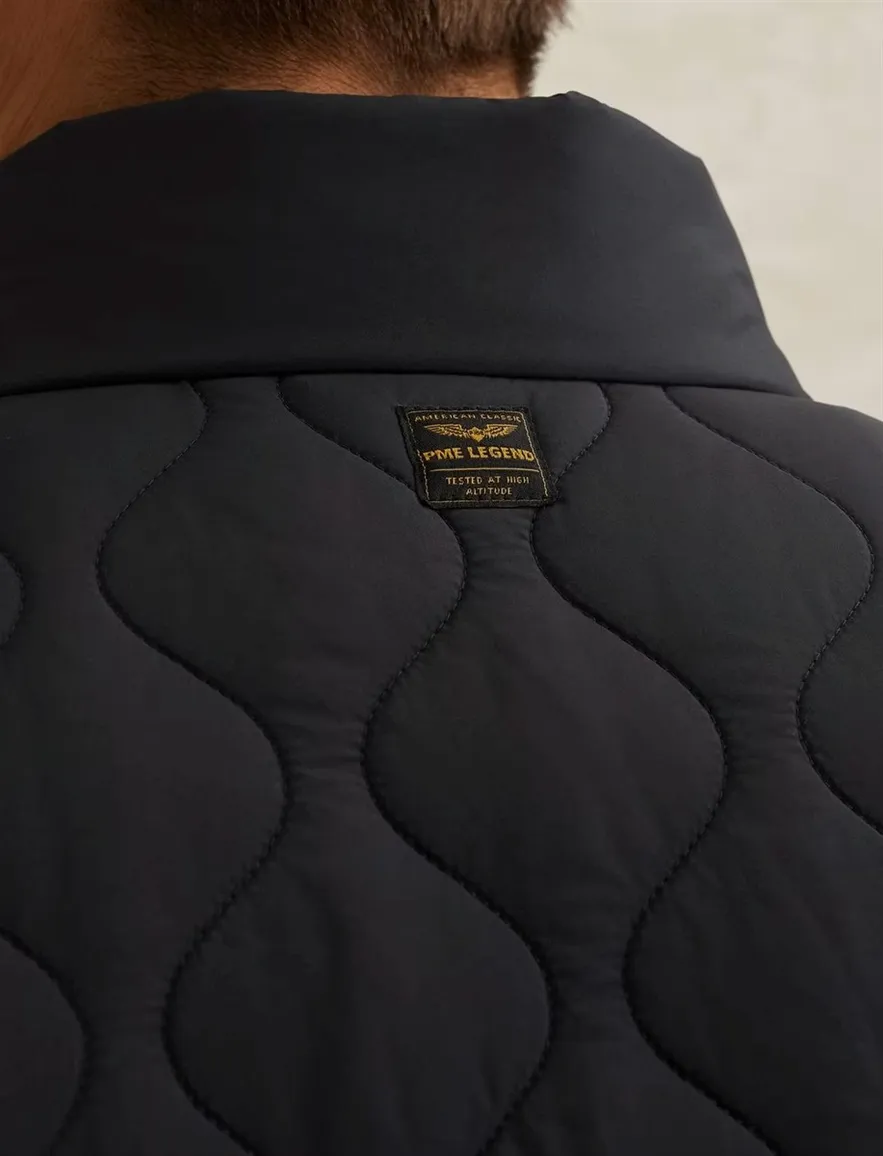 Bodywarmer PME Legend Yetliner donkerblauw golf gestikte schouder