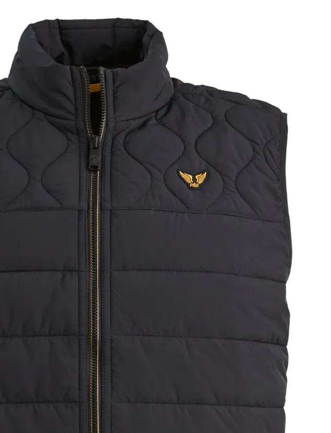 Bodywarmer PME Legend Yetliner donkerblauw golf gestikte schouder