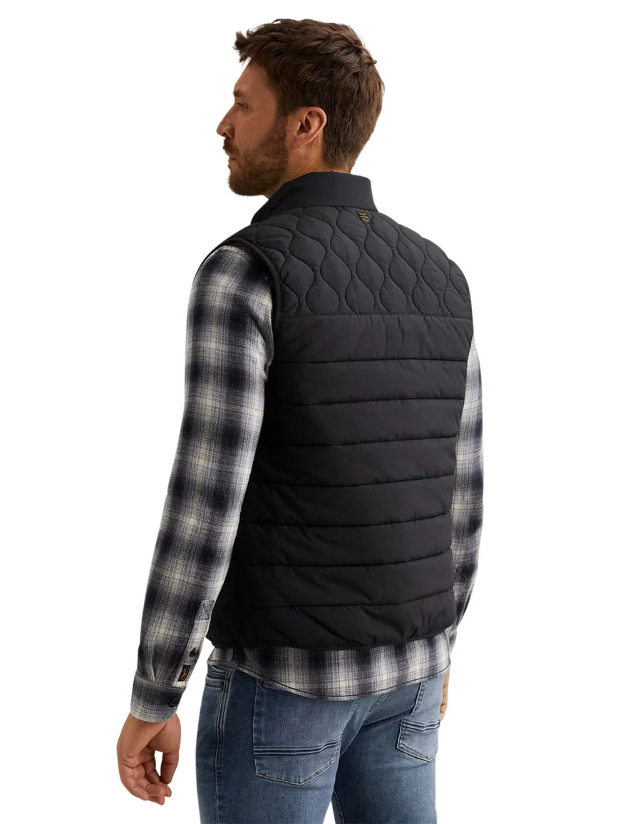 Bodywarmer PME Legend Yetliner donkerblauw golf gestikte schouder