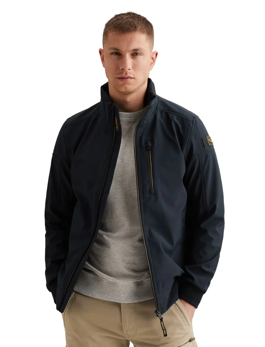 Softshell jas PME Legend Skyglider donkerblauw elastische tailleband