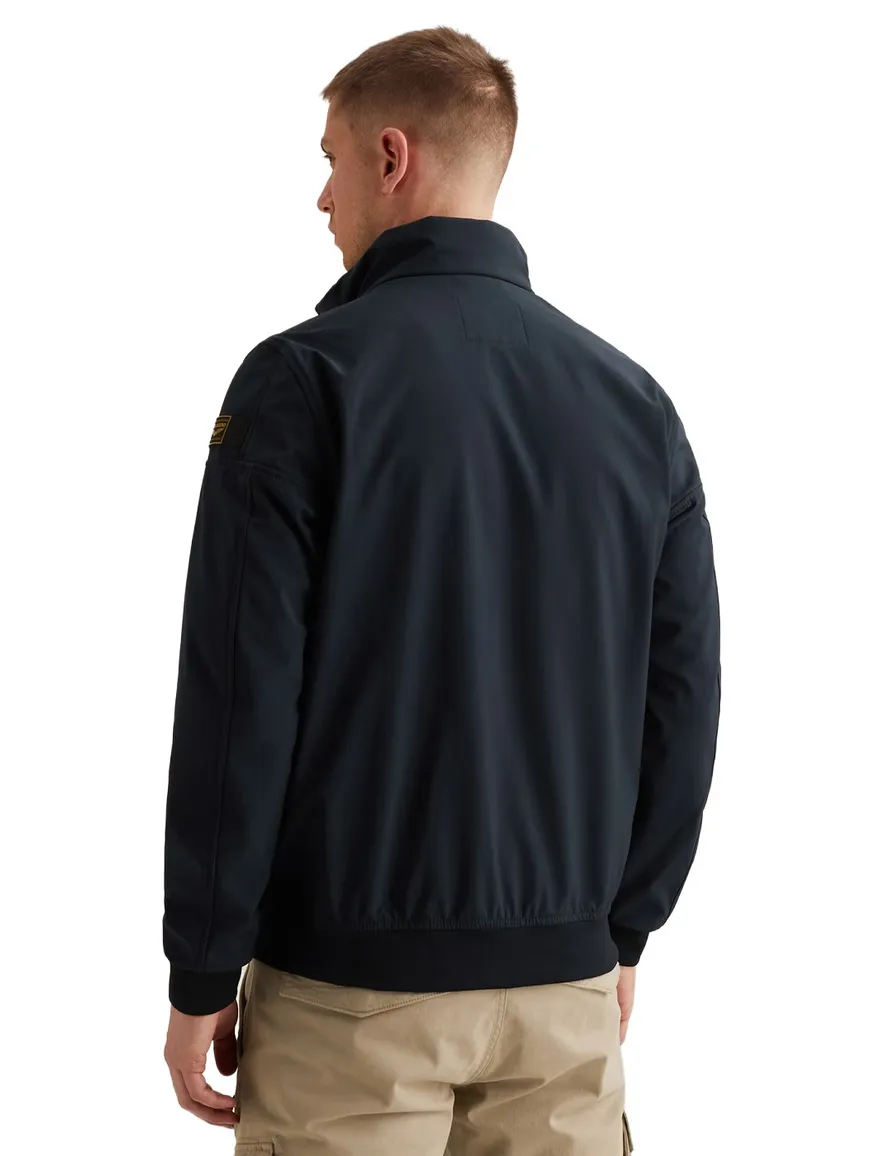 PME Legend Skyglider softshell jas donkerblauw borstzak met rits