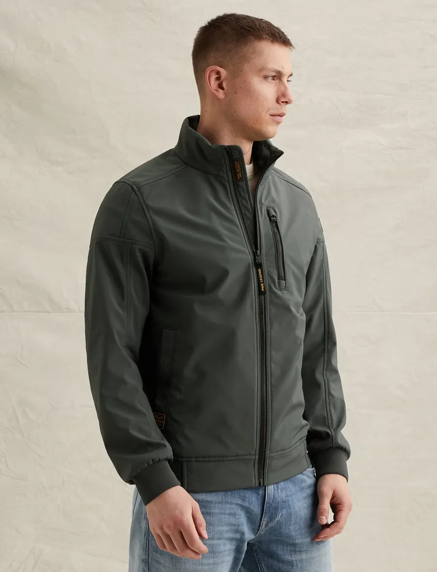 Softshell jas PME Legend Skyglider donkergroen lichtgewicht