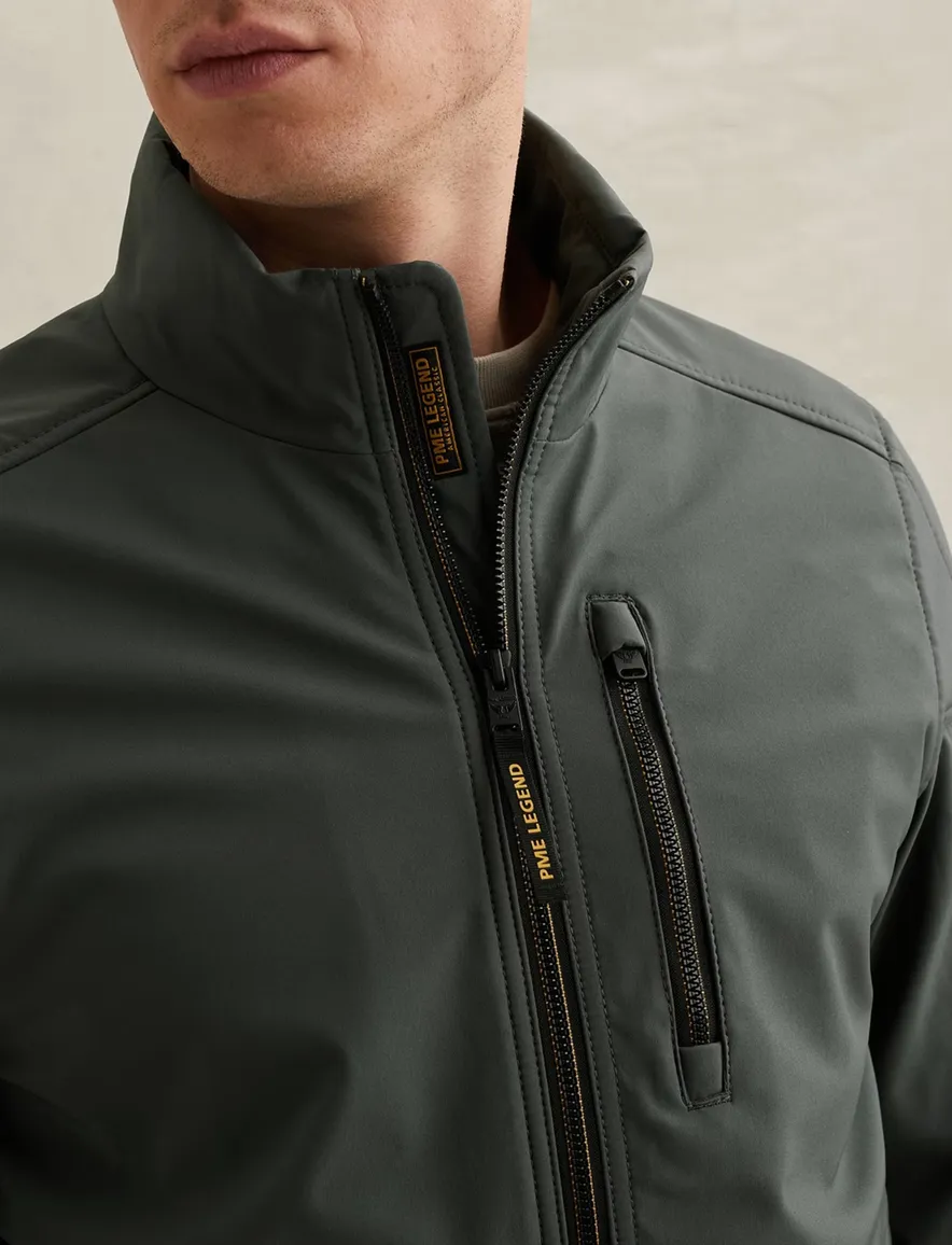 Softshell jas PME Legend Skyglider donkergroen lichtgewicht
