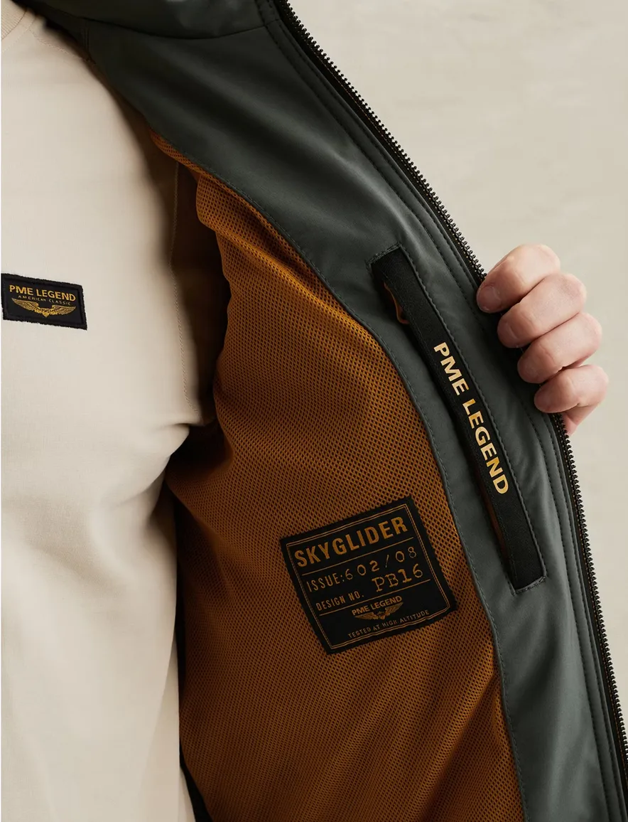 Softshell jas PME Legend Skyglider donkergroen lichtgewicht