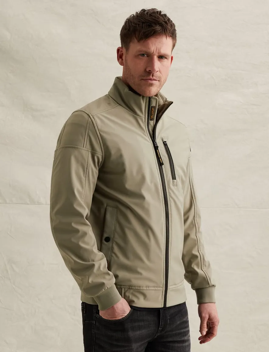 PME Legend Skyglider softshell jas khaki groen winddicht