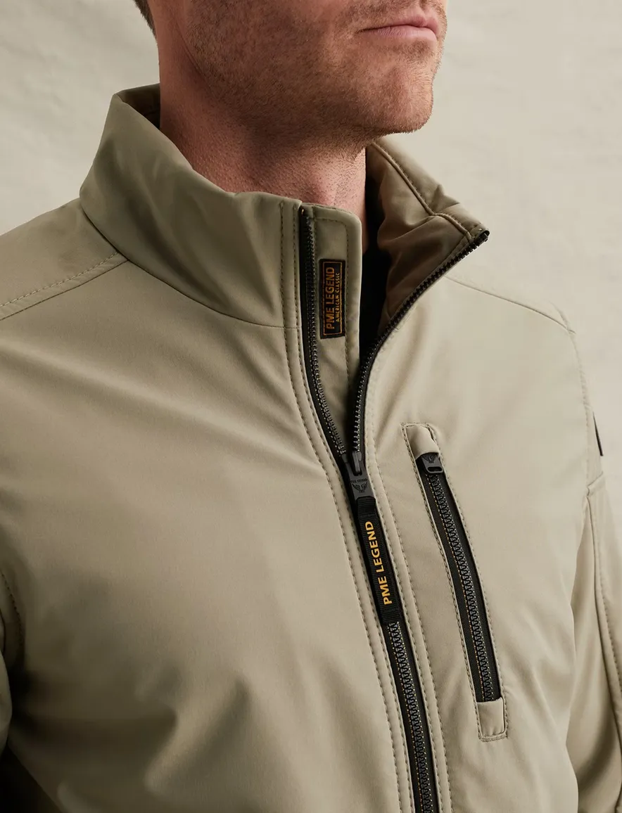 PME Legend Skyglider softshell jas khaki groen winddicht
