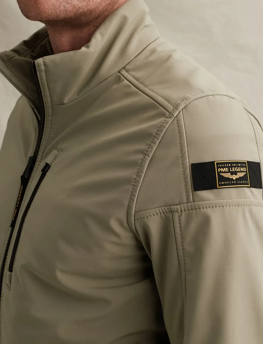 PME Legend Skyglider softshell jas khaki groen winddicht