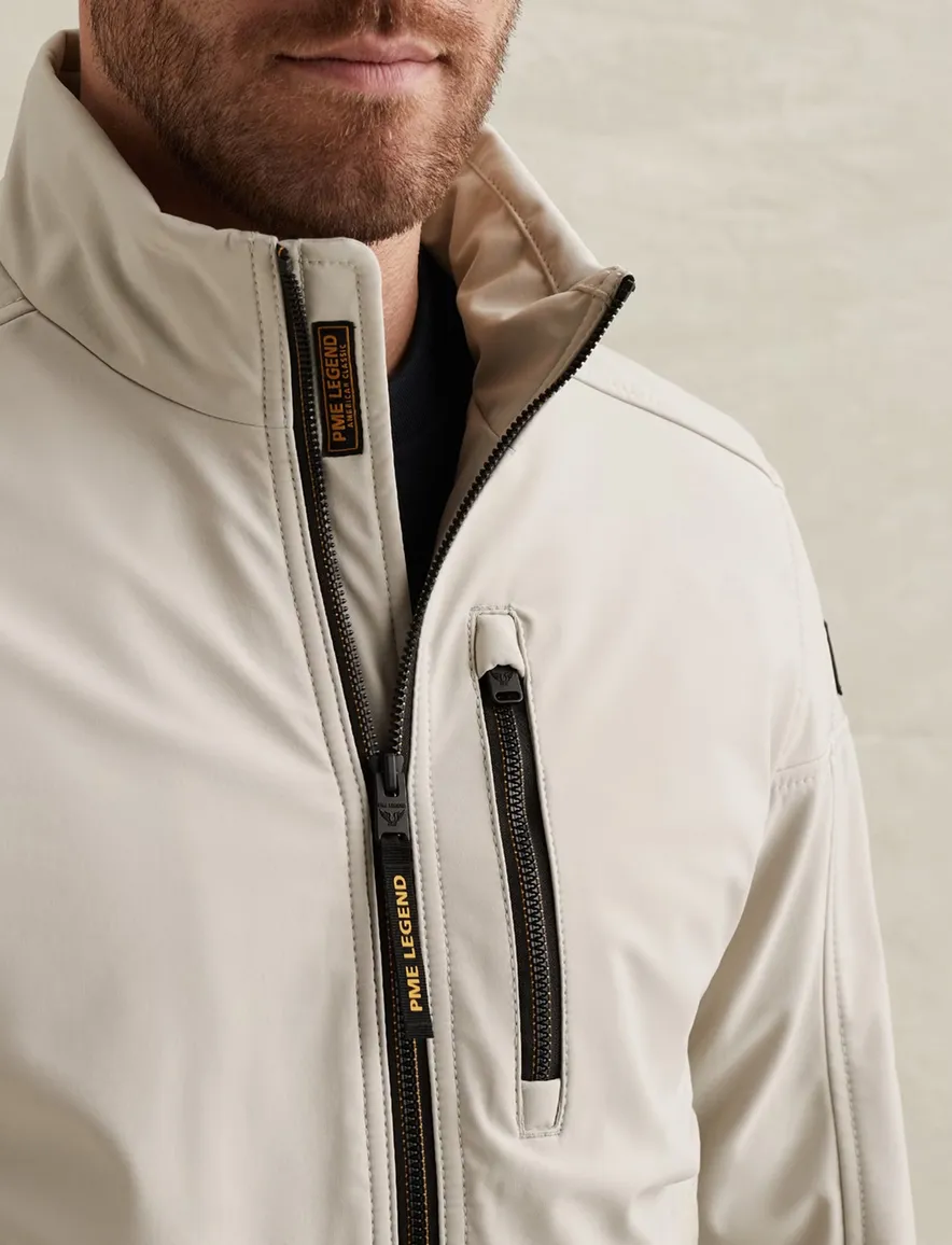 Softshell jas PME Legend Skyglider beige winddicht