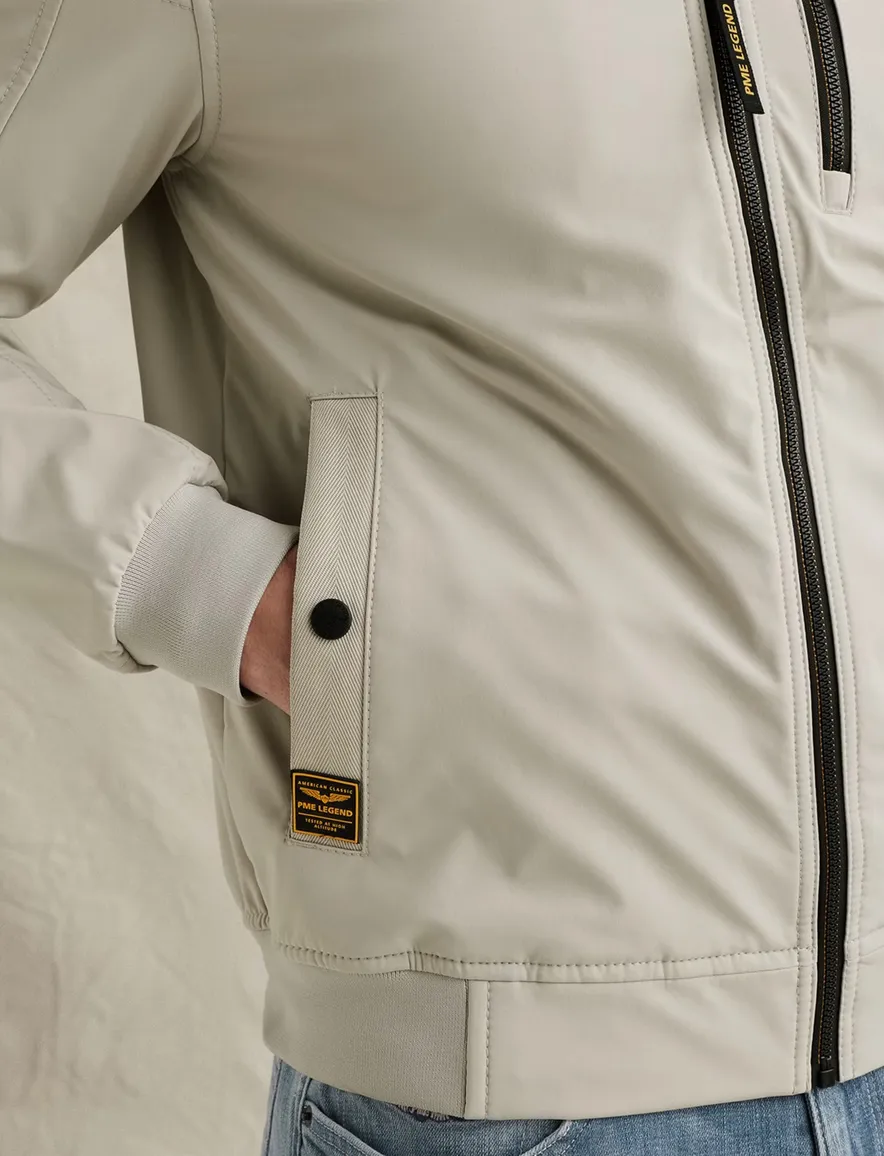 Softshell jas PME Legend Skyglider beige winddicht