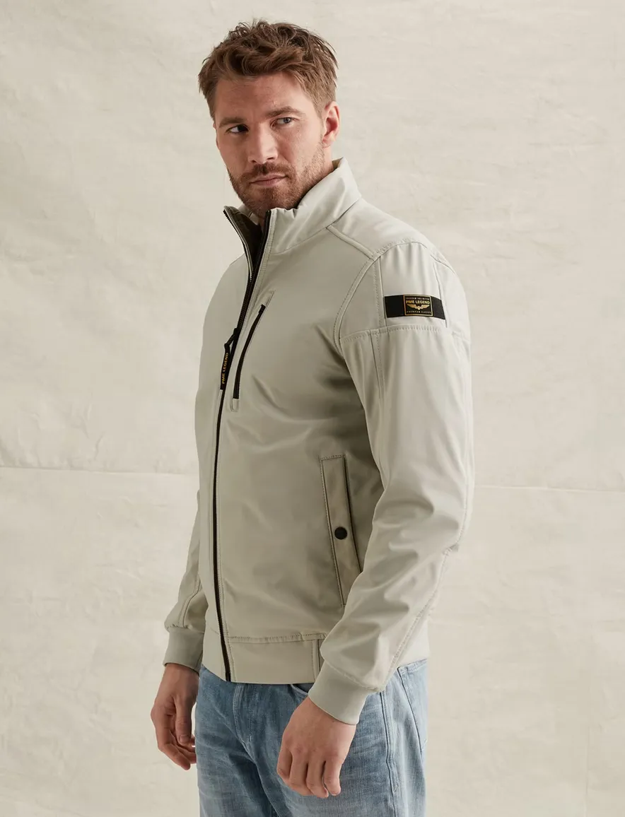 Softshell jas PME Legend Skyglider beige winddicht