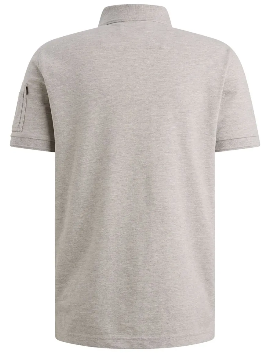 Poloshirt PME Legend grijs normale fit