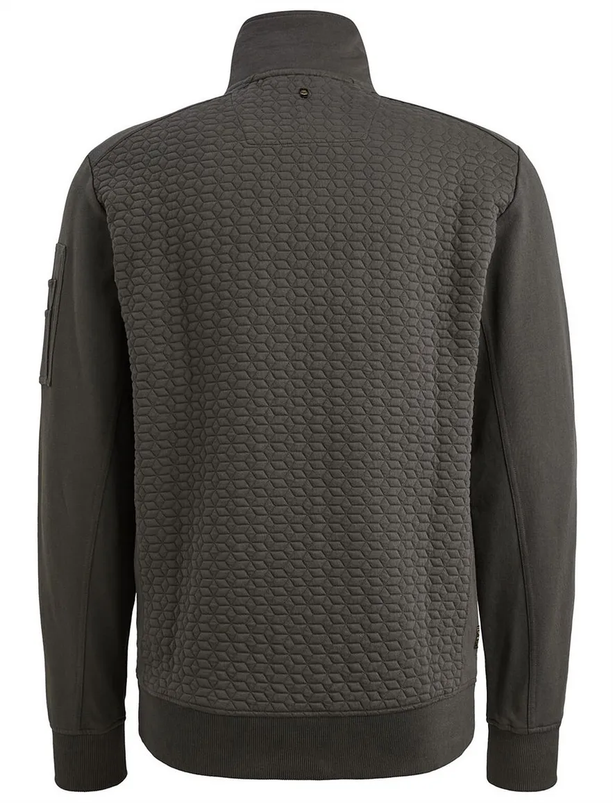 PME Legend vest donkergroen structuur