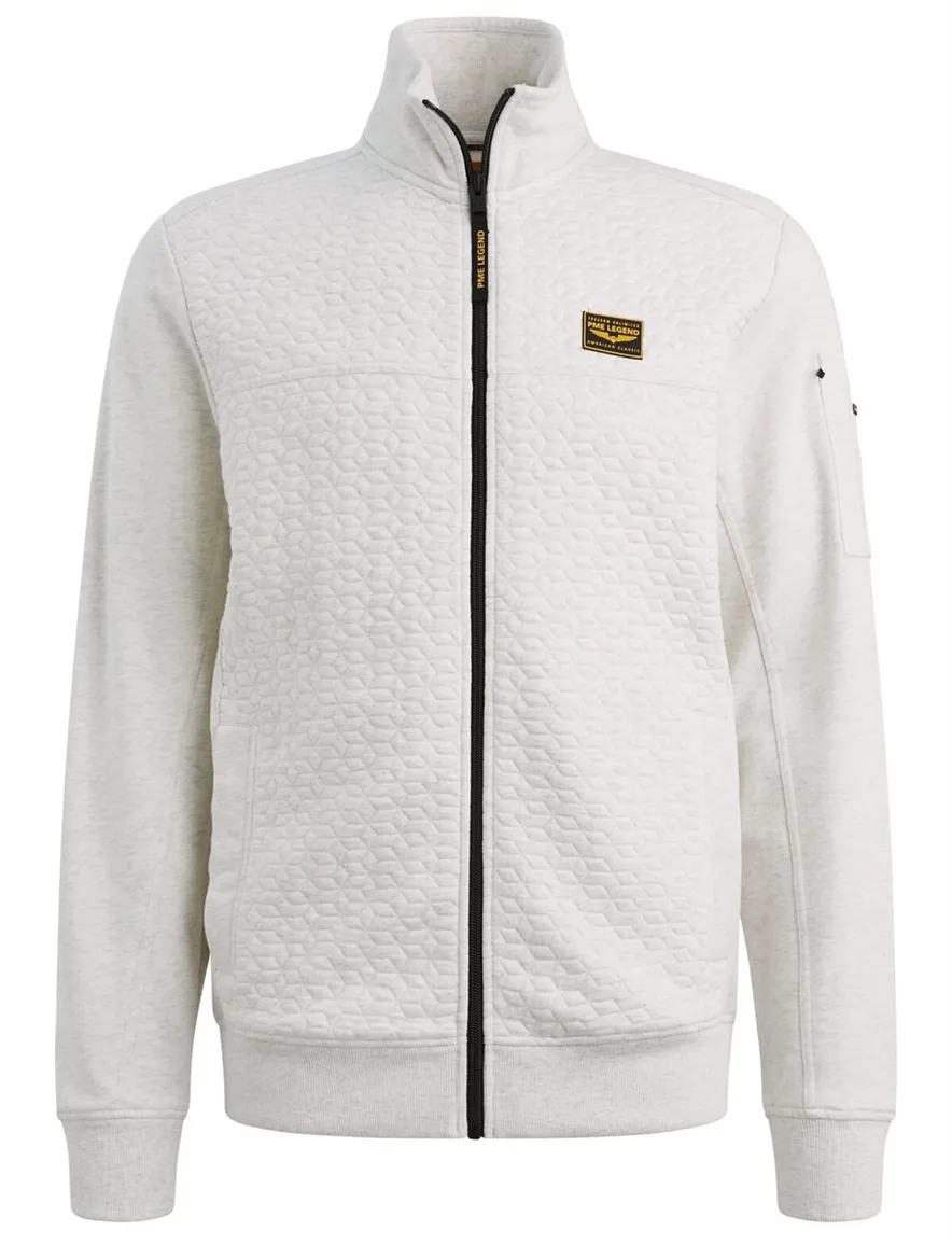 PME Legend interlock vest rits creme