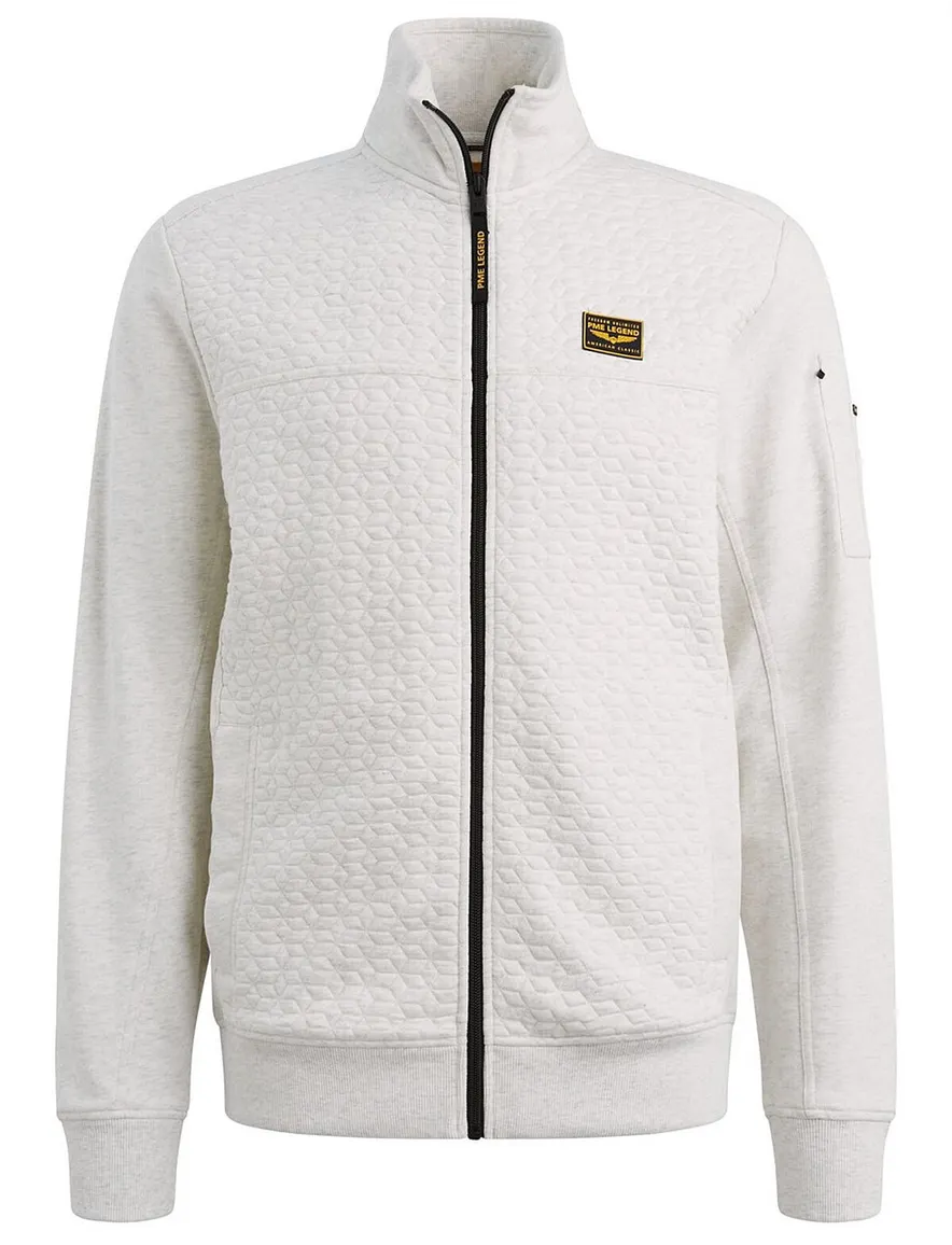 PME Legend interlock vest rits creme