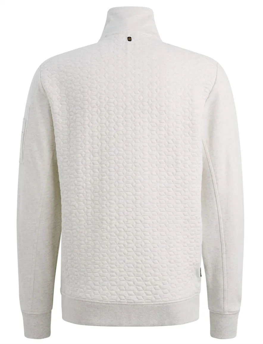 PME Legend interlock vest rits creme
