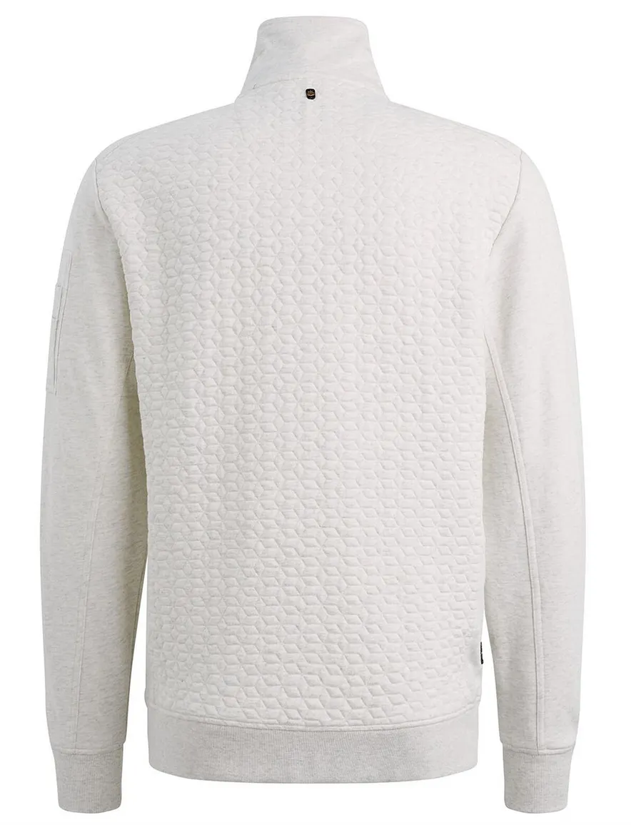PME Legend interlock vest rits creme