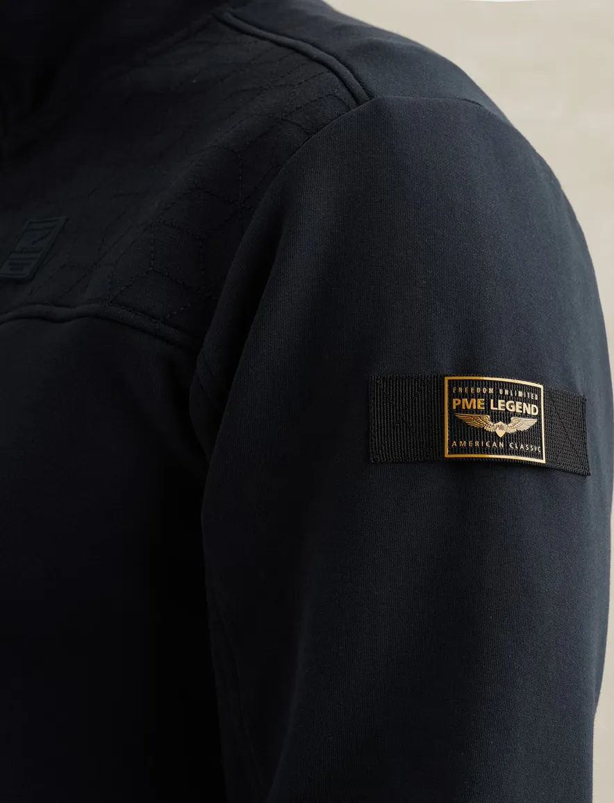 Vest donkerblauw PME Legend opstaande kraag