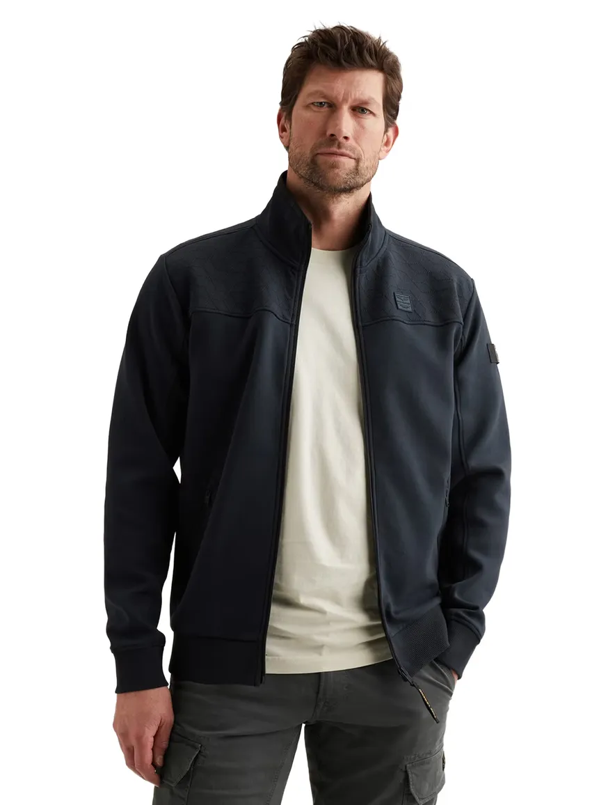 Vest donkerblauw PME Legend opstaande kraag