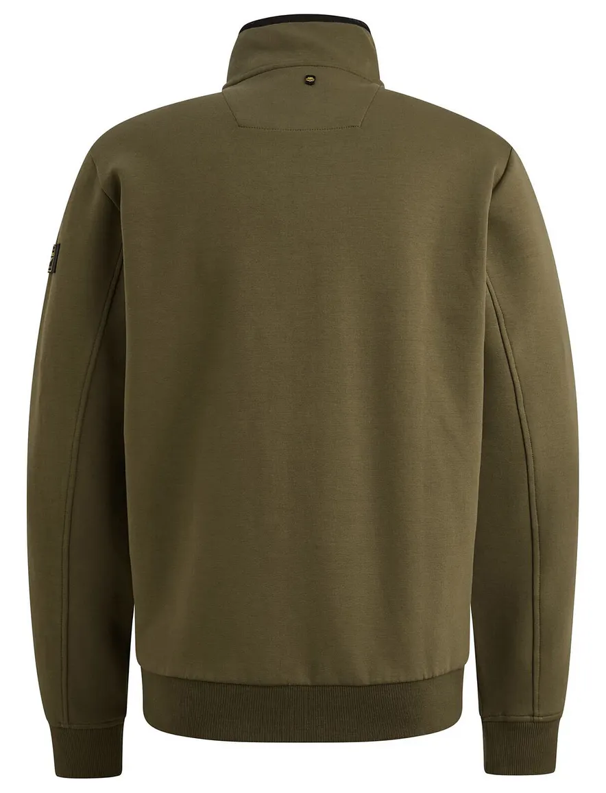 PME Legend Zip vest donkergroen interlock