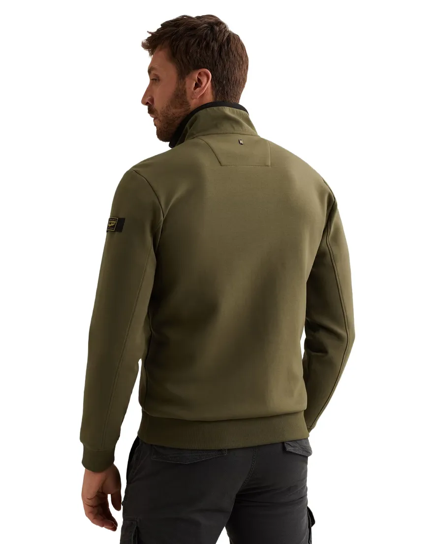 PME Legend vest donkergroen structuurelementen schouder