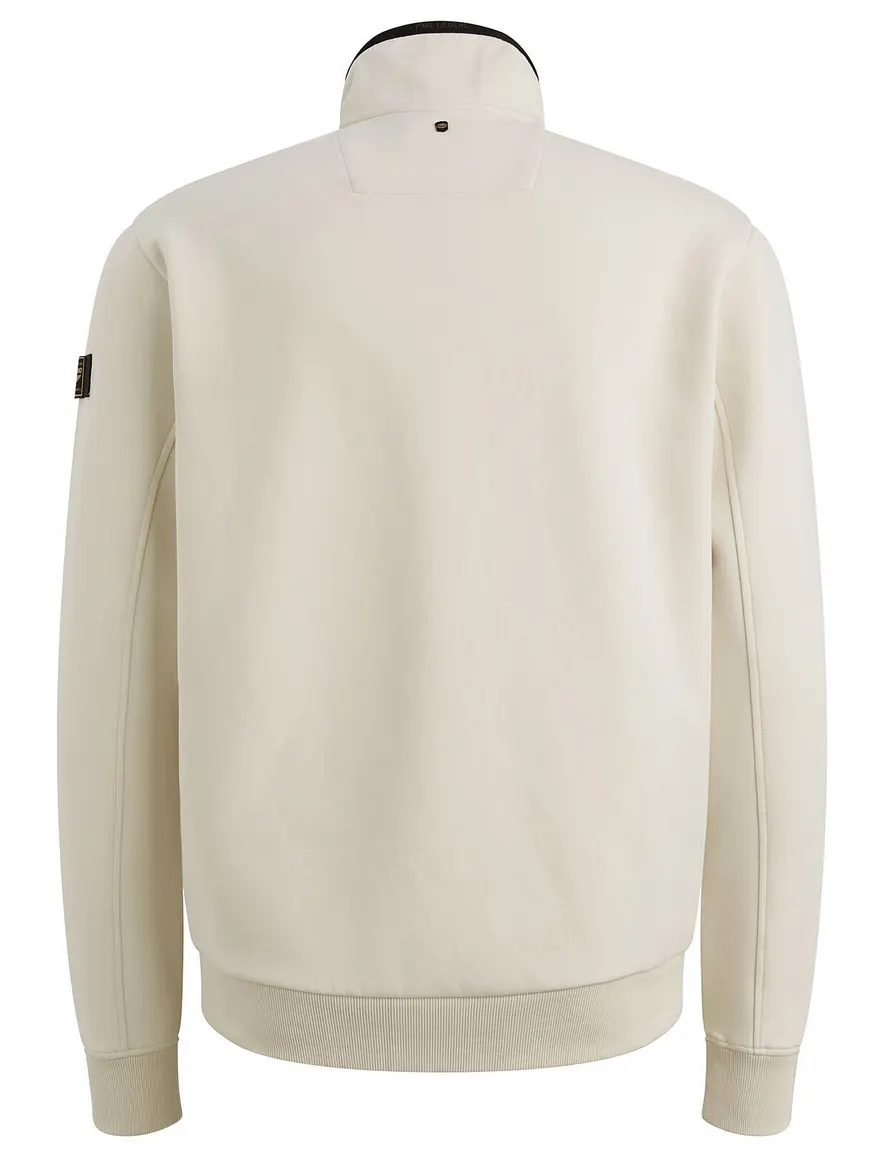 Vest beige PME Legend structuren mix schouder