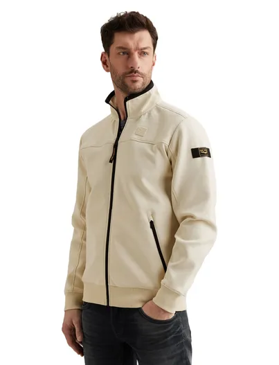 PME Legend Vest beige PME Legend structuren mix schouder