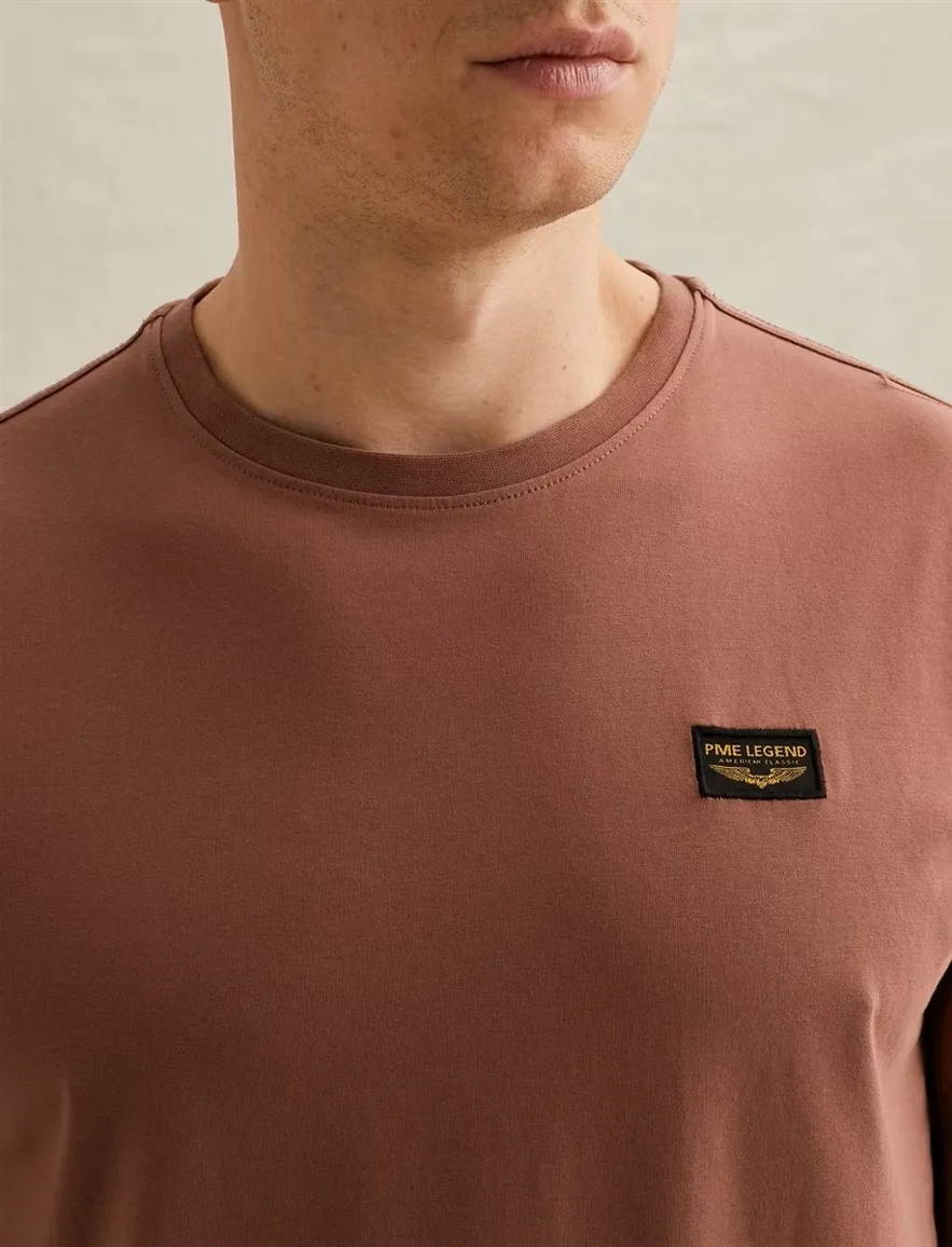 T-shirt PME Legend rood katoen