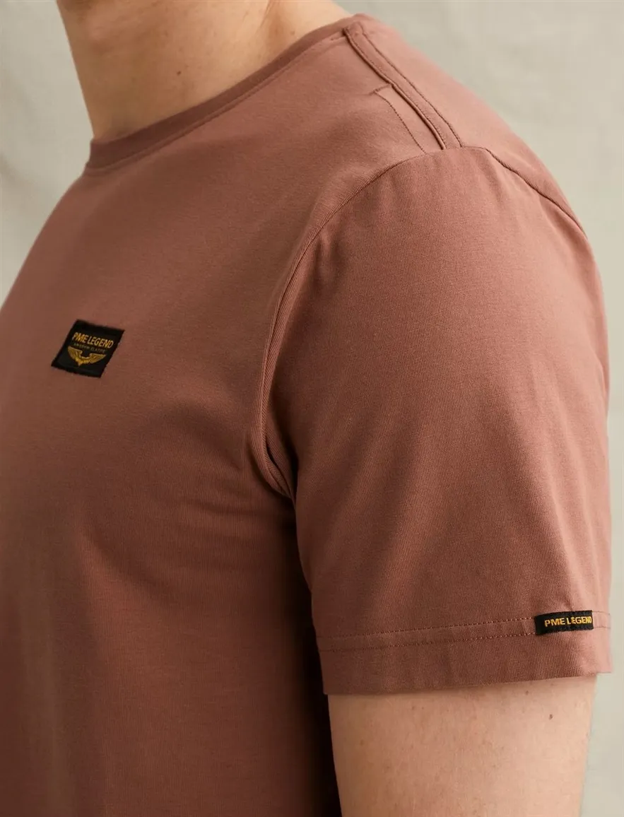 T-shirt PME Legend rood katoen