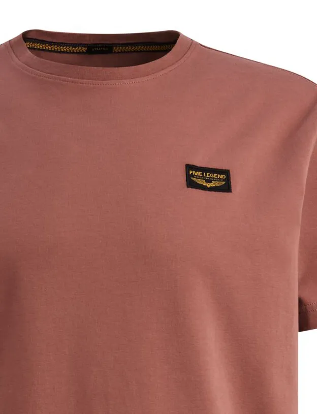 T-shirt PME Legend rood katoen