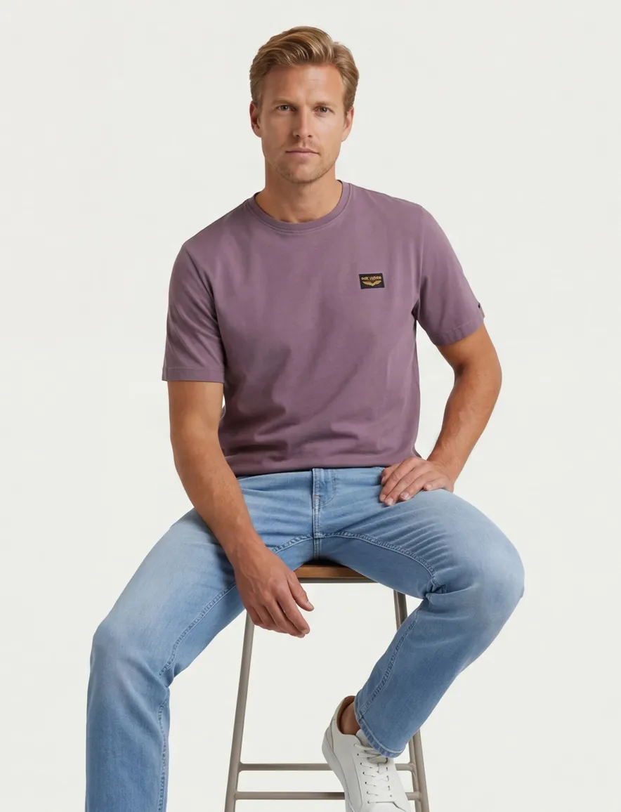 T-shirt PME Legend paars katoen
