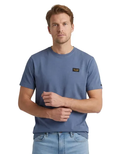 PME Legend T-shirt PME Legend blauw katoen normale fit
