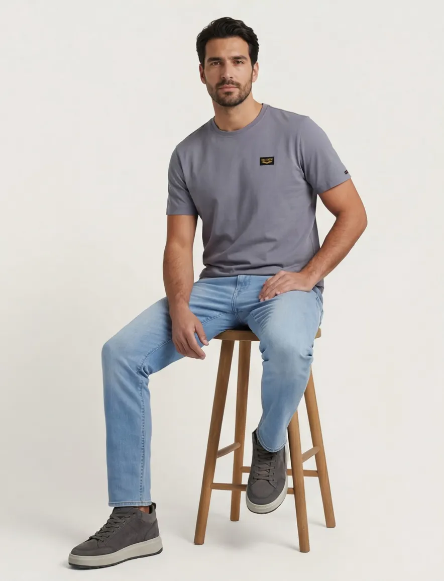 PME Legend T-shirt blauw grijs