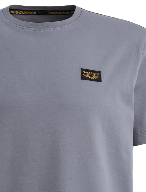 T-shirt PME Legend grijs katoen normale fit