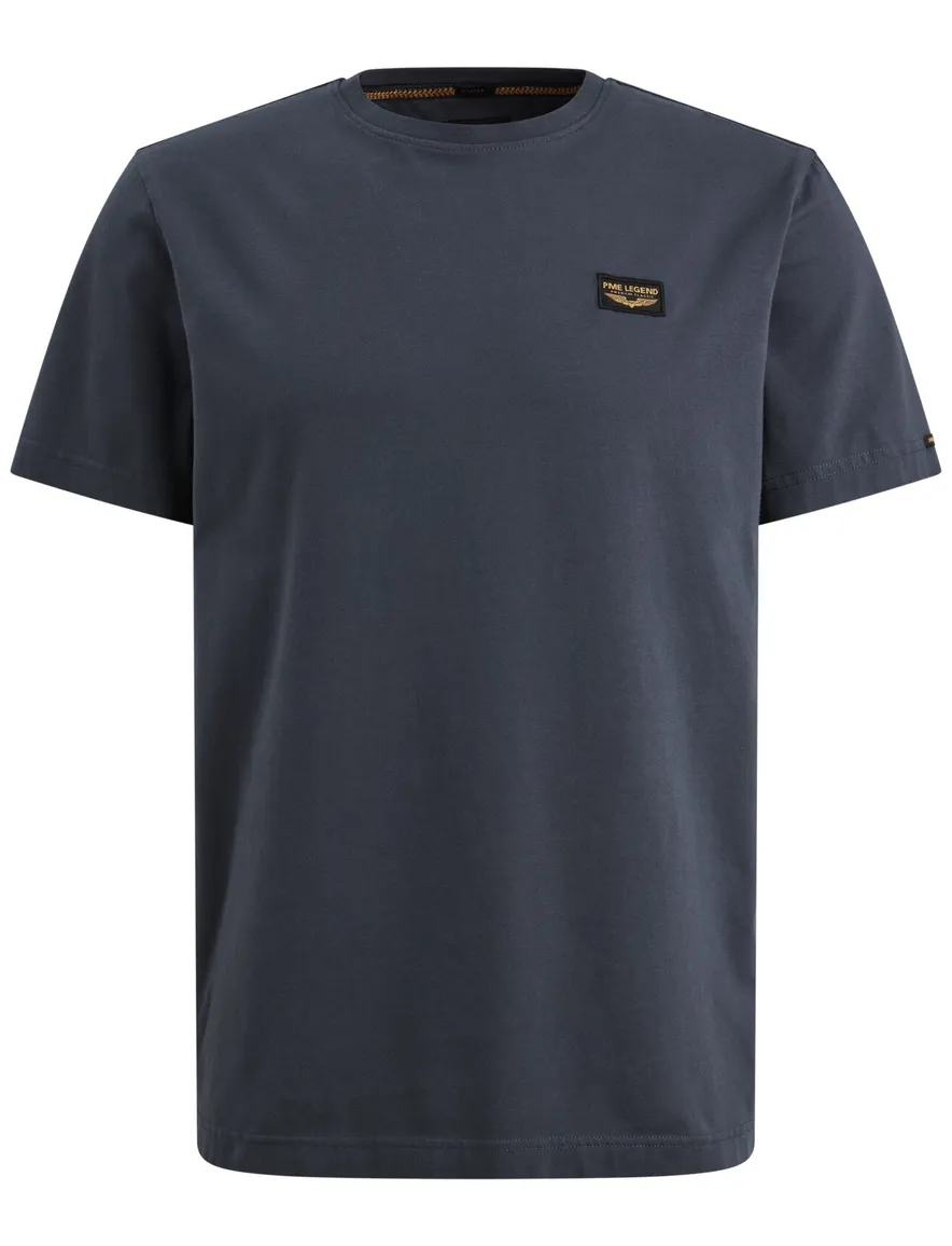 T-shirt PME Legend donkerblauw katoen
