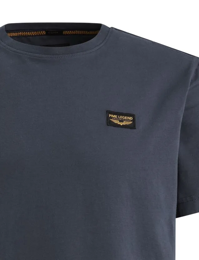 T-shirt PME Legend donkerblauw katoen