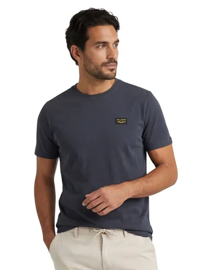 PME Legend T-shirt PME Legend donkerblauw katoen normale fit
