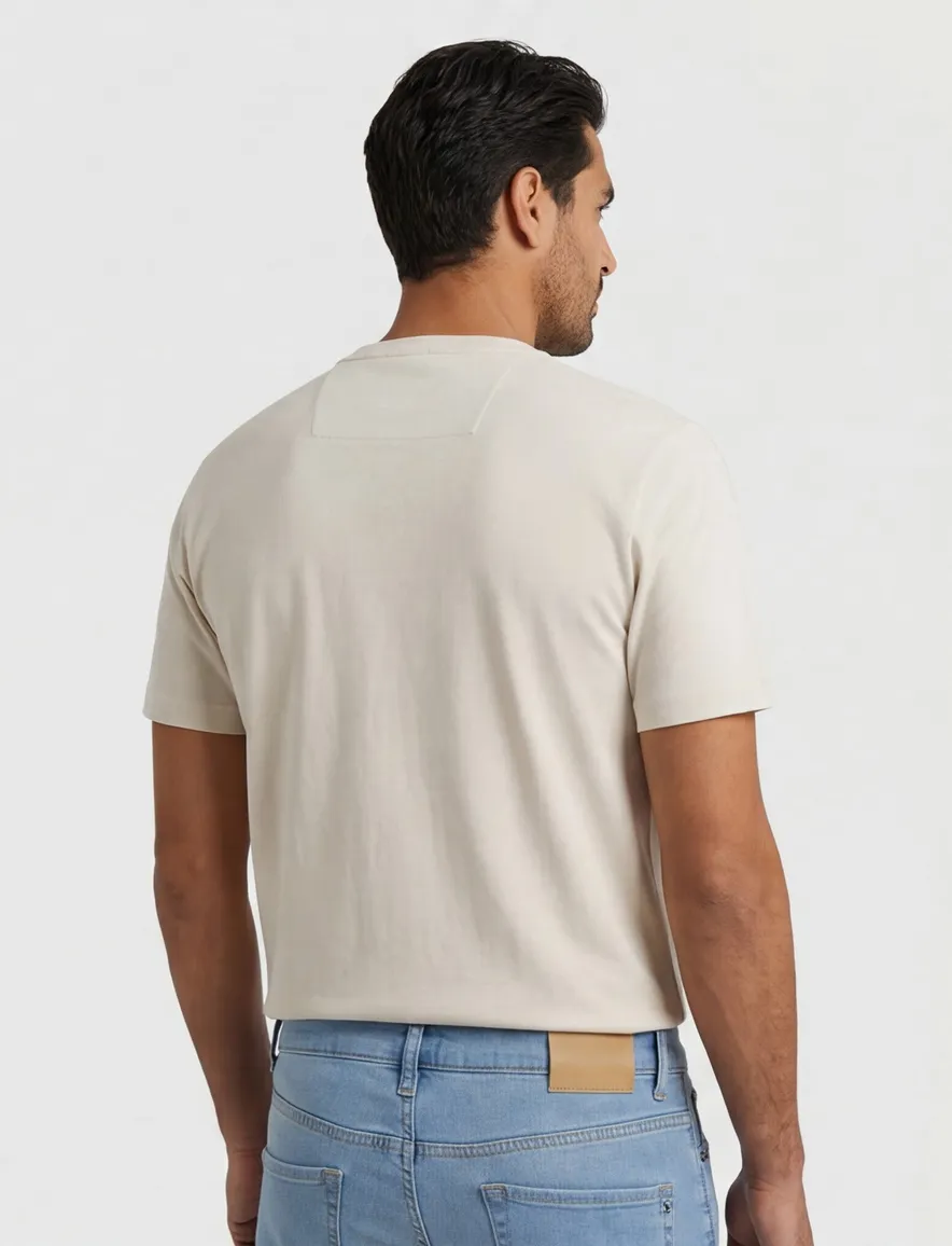 T-shirt PME Legend creme katoen