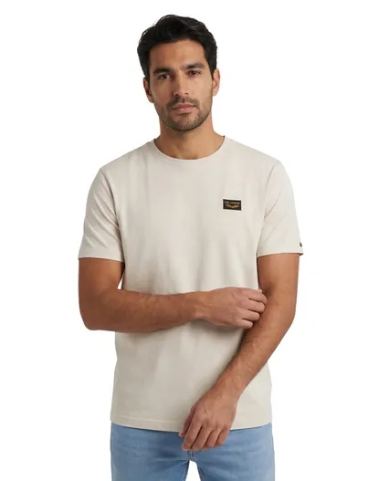 PME Legend T-shirt PME Legend creme katoen normale fit