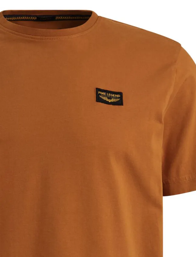 T-shirt PME Legend oranje katoen