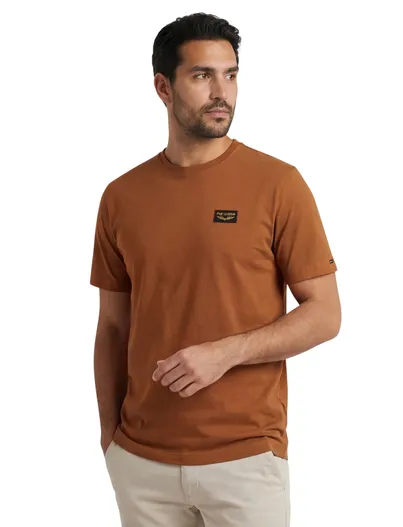 PME Legend T-shirt PME Legend oranje katoen
