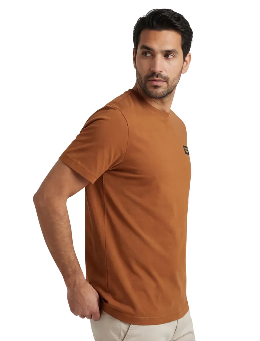 T-shirt PME Legend oranje katoen