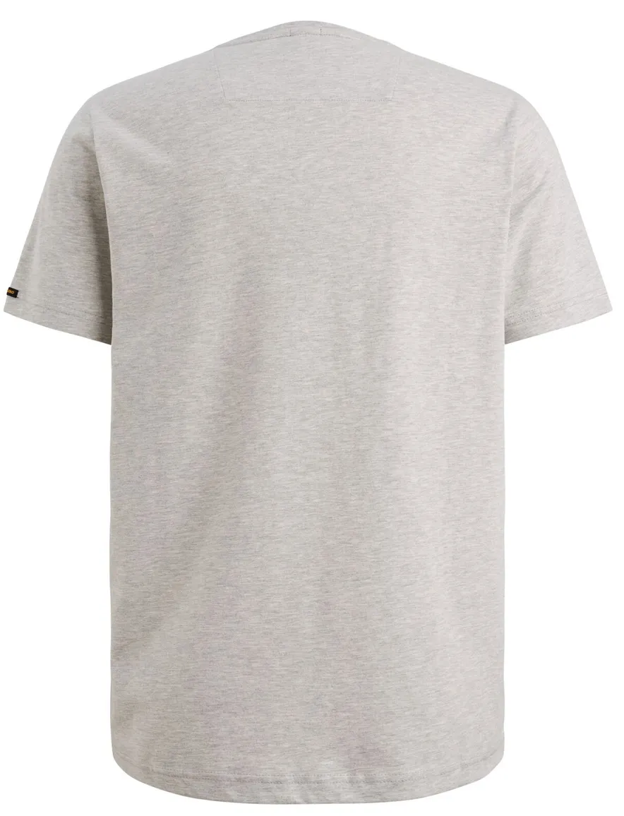 T-shirt grijs PME Legend ronde hals gemêleerd