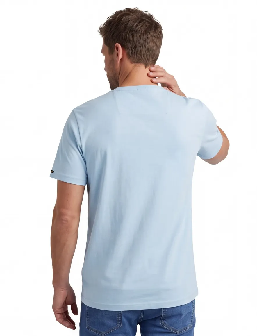 PME Legend lichtblauw T-shirt American Classic Tee casual