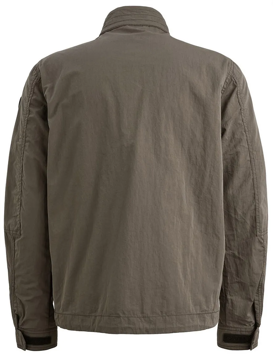 Bruine jas PME Legend Cargo grijs zakken normale fit rits