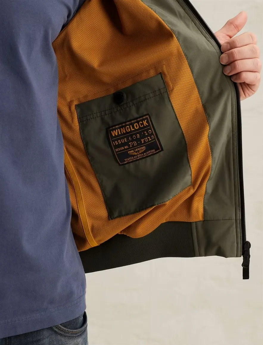 Groene jas PME Legend winglock normale fit kort