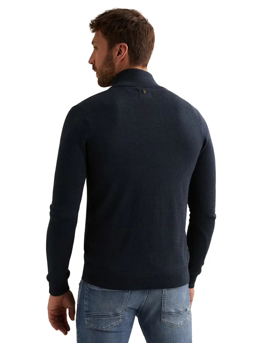PME Legend Vest donkerblauw modal structuur