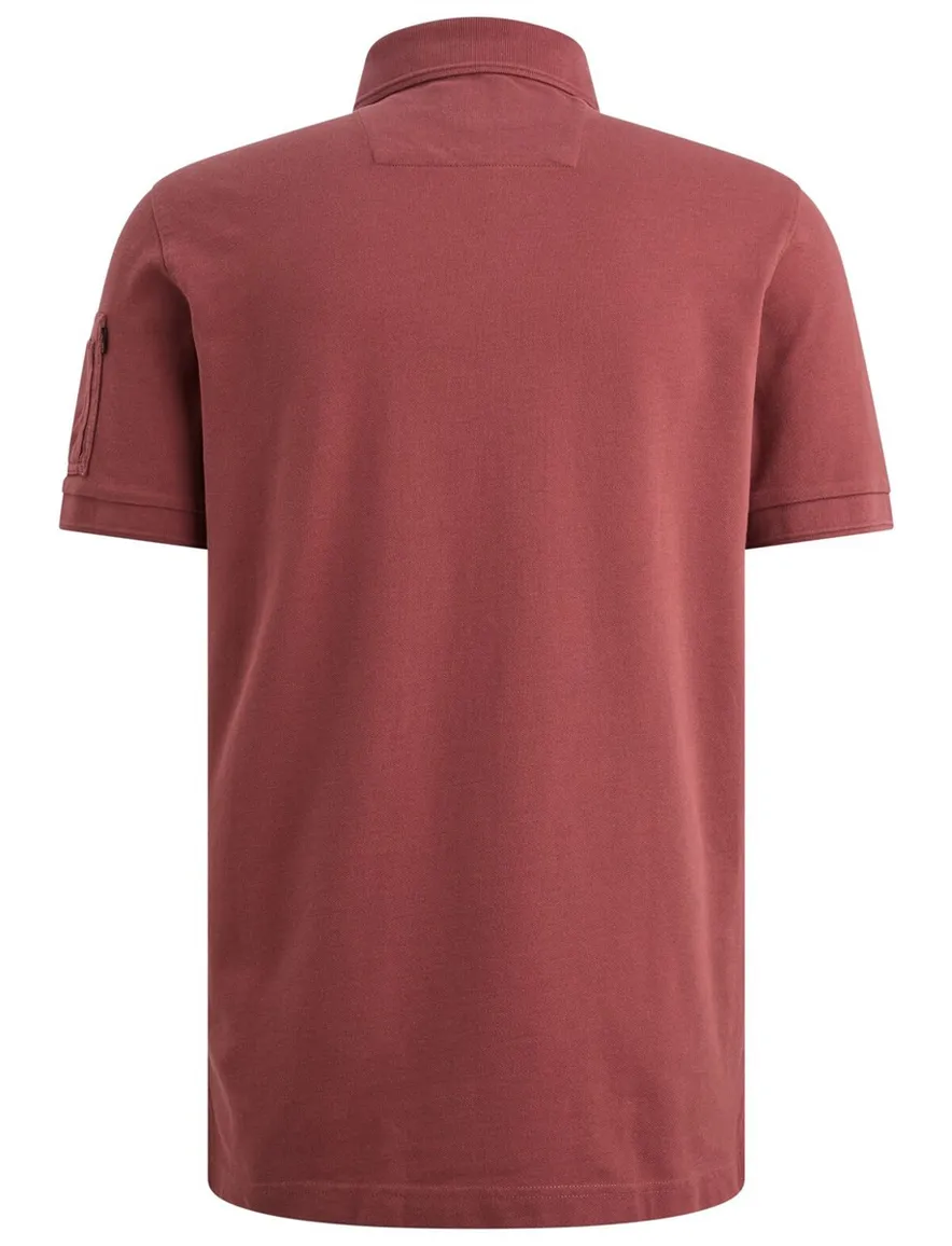 Poloshirt PME Legend rood katoen wijde fit